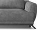 Canapé convertible 3/4 places tissu beige et pieds métal noir Zora 250 cm - Photo n°2