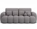 Canapé convertible 3 places COCOON en tissu capitonné – 256 cm - Photo n°1