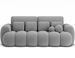 Canapé convertible 3 places COCOON en tissu capitonné – 256 cm - Photo n°1