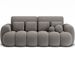 Canapé convertible 3 places COCOON en tissu capitonné – 256 cm - Photo n°1