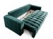 Canapé convertible 3 places tissu doux vert olive avec coffre de rangement Larko 245 cm - Photo n°4