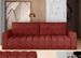 Canapé convertible 3 places tissu rouge brique avec coffre de rangement Larko 245 cm - Photo n°1