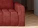 Canapé convertible 3 places tissu rouge brique avec coffre de rangement Larko 245 cm - Photo n°2