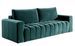 Canapé convertible 3 places tissu rouge brique avec coffre de rangement Larko 245 cm - Photo n°4