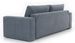 Canapé convertible 3 places tissu rouge brique avec coffre de rangement Larko 245 cm - Photo n°7