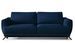 Canapé convertible 3 places velours MAGY 242 cm – Pieds métal noir - Photo n°1