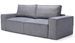 Canapé convertible 4 places velours anthracite Willace 260 cm - Photo n°8