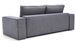 Canapé convertible 4 places velours anthracite Willace 260 cm - Photo n°9