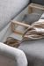 Canapé convertible angle droit tissu beige chiné Savary 280 cm - Photo n°5