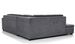 Canapé convertible angle droit tissu gris clair et simili noir Pika 260 cm - Photo n°15