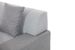 Canapé convertible angle droit tissu gris clair et simili noir Polky 272 cm - Photo n°13
