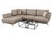 Canapé convertible angle gauche tissu beige Savary 280 cm - Photo n°1