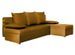 Canapé convertible angle réversible tissu camel Gary 206 cm - Photo n°1