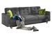 Canapé convertible ANSKA en tissu avec pieds en bois naturel – 233 cm - Photo n°1