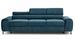 Canapé convertible avec appuis-tête réglables velours bleu Lozan 261 cm - Photo n°1