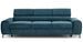 Canapé convertible avec appuis-tête réglables velours bleu Lozan 261 cm - Photo n°2