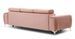 Canapé convertible avec appuis-tête réglables velours rose poudré Lozan 261 cm - Photo n°5
