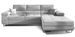 Canapé convertible d'angle droit tissu gris clair avec rangement Wile 280 cm - Photo n°1