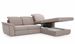 Canapé convertible d'angle droit tissu gris clair chiné têtières réglables Suzy 272 cm - Photo n°19