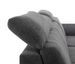 Canapé convertible d'angle gauche simili noir et tissu gris clair Suzy 272 cm - Photo n°8