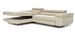 Canapé convertible d'angle gauche tissu gris foncé et simili cuir blanc avec rangement Wile 280 cm - Photo n°15