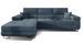 Canapé convertible d'angle gauche tissu bleu minéral avec rangement Wile 280 cm - Photo n°1