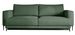 Canapé convertible design 4 places tissu vert céladon et pieds métal noir Arkia 260 cm - Photo n°1