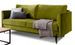 Canapé convertible en tissu ROBBY – Rangement et pieds métal noir - Photo n°1