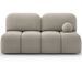 Canapé convertible NUVA 200 cm en tissu bouclette – Design moderne avec coffre de rangement - Photo n°1