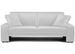 Canapé convertible simili cuir blanc Marcus - Photo n°1