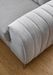 Canapé panoramique convertible tissu anthracite avec coffre de rangement Louve 340 cm - Photo n°9