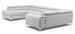 Canapé panoramique convertible tissu anthracite avec coffre de rangement Louve 340 cm - Photo n°18