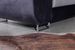 Canapé convertible U droit tissu gris chiné et simili noir avec coffre de rangement Tovy 340 cm - Photo n°17