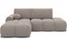 Canapé d’angle convertible 3 places BINUTO en tissu avec coffre de rangement – 227 cm - Photo n°1