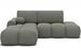 Canapé d’angle convertible 3 places BINUTO en tissu avec coffre de rangement – 227 cm - Photo n°1