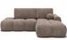 Canapé d’angle convertible 3 places BINUTO en tissu avec coffre de rangement – 227 cm - Photo n°1