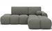 Canapé d’angle convertible 3 places BINUTO en tissu avec coffre de rangement – 227 cm - Photo n°1