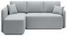 Canapé d’angle convertible 3 places TAKIN en tissu – 206 cm - Photo n°1