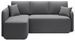 Canapé d’angle convertible 3 places TAKIN en tissu – 206 cm - Photo n°1
