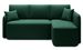 Canapé d’angle convertible 3 places TAKIN en tissu – 206 cm - Photo n°1