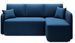 Canapé d’angle convertible 3 places TAKIN en tissu – 206 cm - Photo n°1