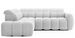 Canapé d’angle convertible 4 places BOBOON en tissu avec coffre de rangement – 258 cm - Photo n°1