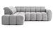 Canapé d’angle convertible 4 places BOBOON en tissu avec coffre de rangement – 258 cm - Photo n°1
