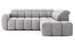 Canapé d’angle convertible 4 places BOBOON en tissu avec coffre de rangement – 258 cm - Photo n°1
