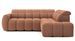 Canapé d’angle convertible 4 places BOBOON en tissu avec coffre de rangement – 258 cm - Photo n°1