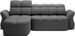 Canapé d’angle convertible 4 places CENTURY en tissu avec coffre – 301 cm - Photo n°1