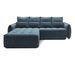 Canapé d’angle convertible 4 places KAMPUS en tissu effet cuir avec coffre de rangement – 265 cm - Photo n°1