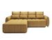Canapé d’angle convertible 4 places KAMPUS en tissu effet cuir avec coffre de rangement – 265 cm - Photo n°1