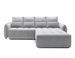 Canapé d’angle convertible 4 places KAMPUS en tissu effet cuir avec coffre de rangement – 265 cm - Photo n°1