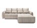 Canapé d’angle convertible 4 places KAMPUS en tissu effet cuir avec coffre de rangement – 265 cm - Photo n°1